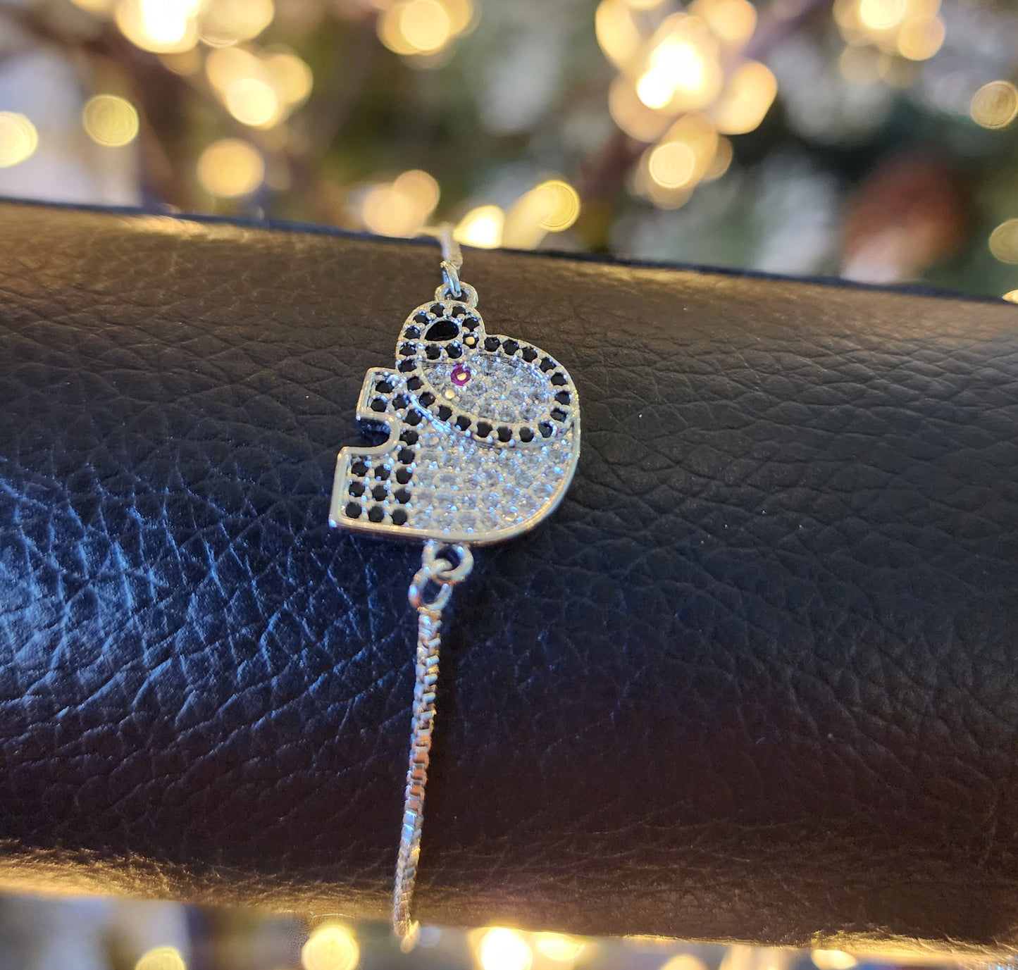 ✨ Elephant-Slider Bracelet. Pulsera Deslizante “Luz de Platino”