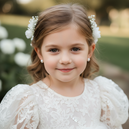 Flower Girl · Freshwater Pearl Studs-White
Maison Luxetrosa