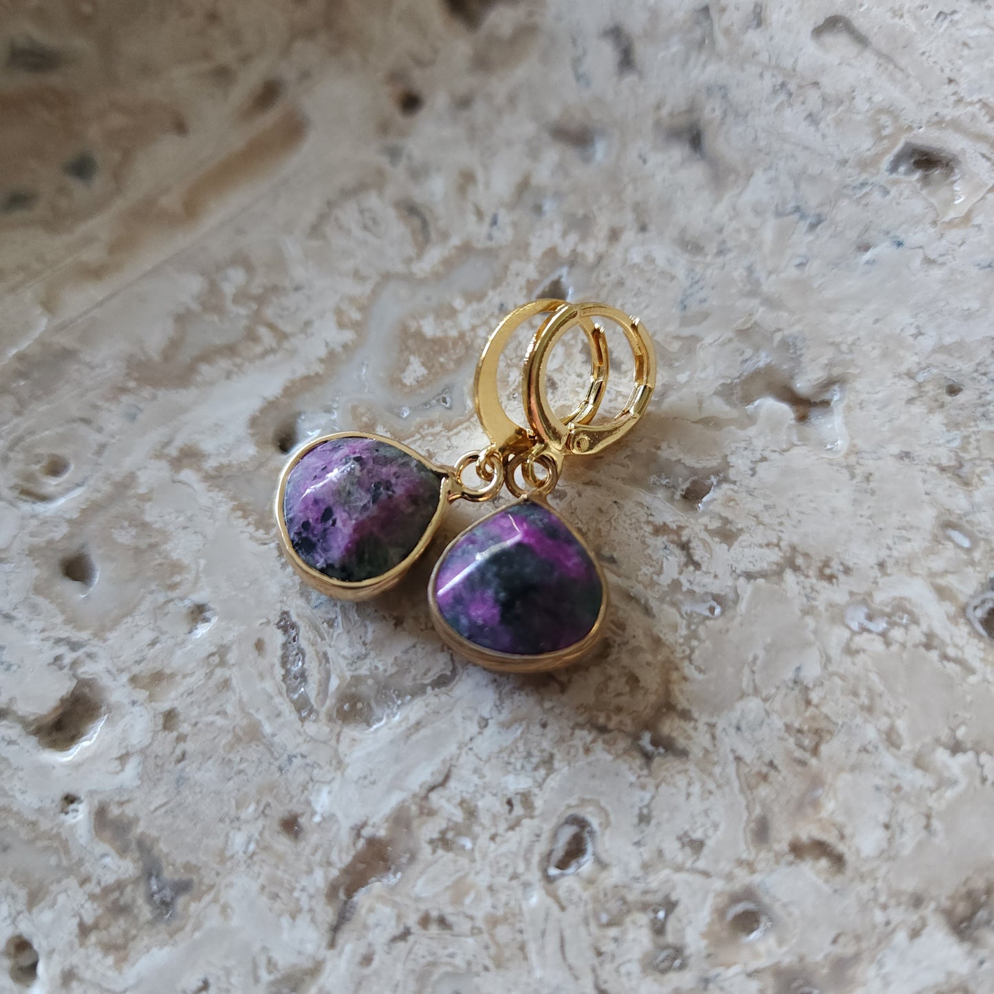 Gemma Viva Teardrop earrings Gemstone Earrings