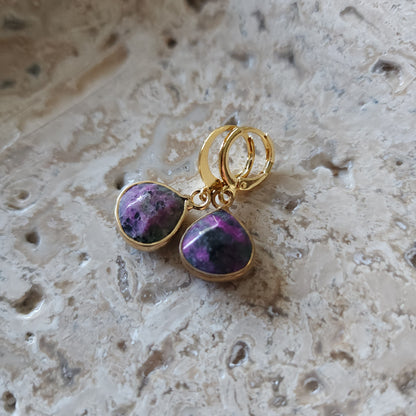 Gemma Viva Teardrop earrings Gemstone Earrings