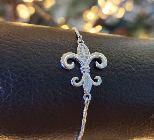 ✨ Slider Bracelet. Pulsera Deslizante “Luz de Platino”