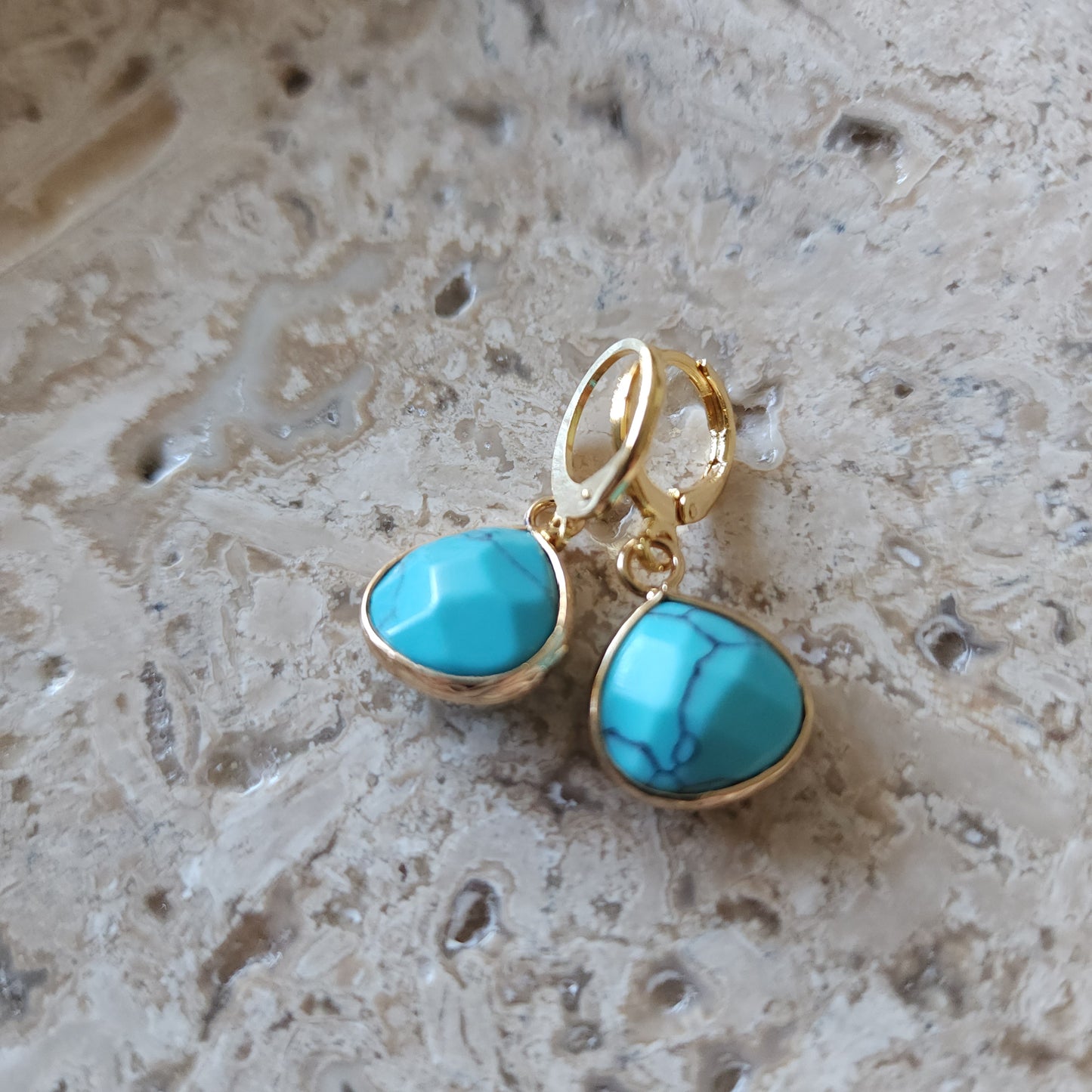 Gemma Viva Teardrop earrings Gemstone Earrings