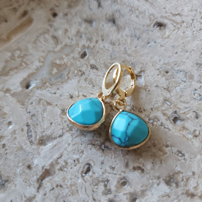 Gemma Viva Teardrop earrings Gemstone Earrings