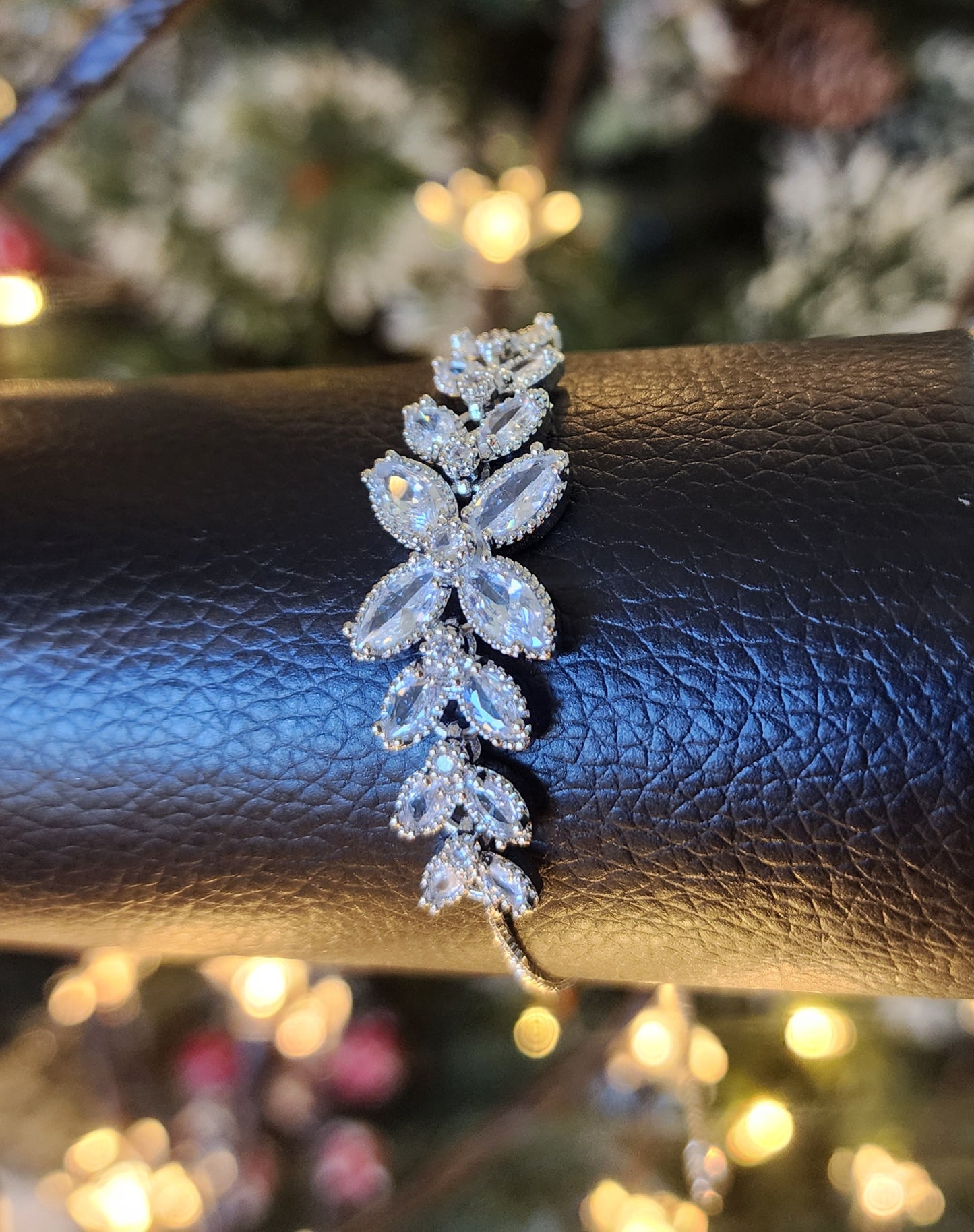Elegant Platinum Slider Bracelet