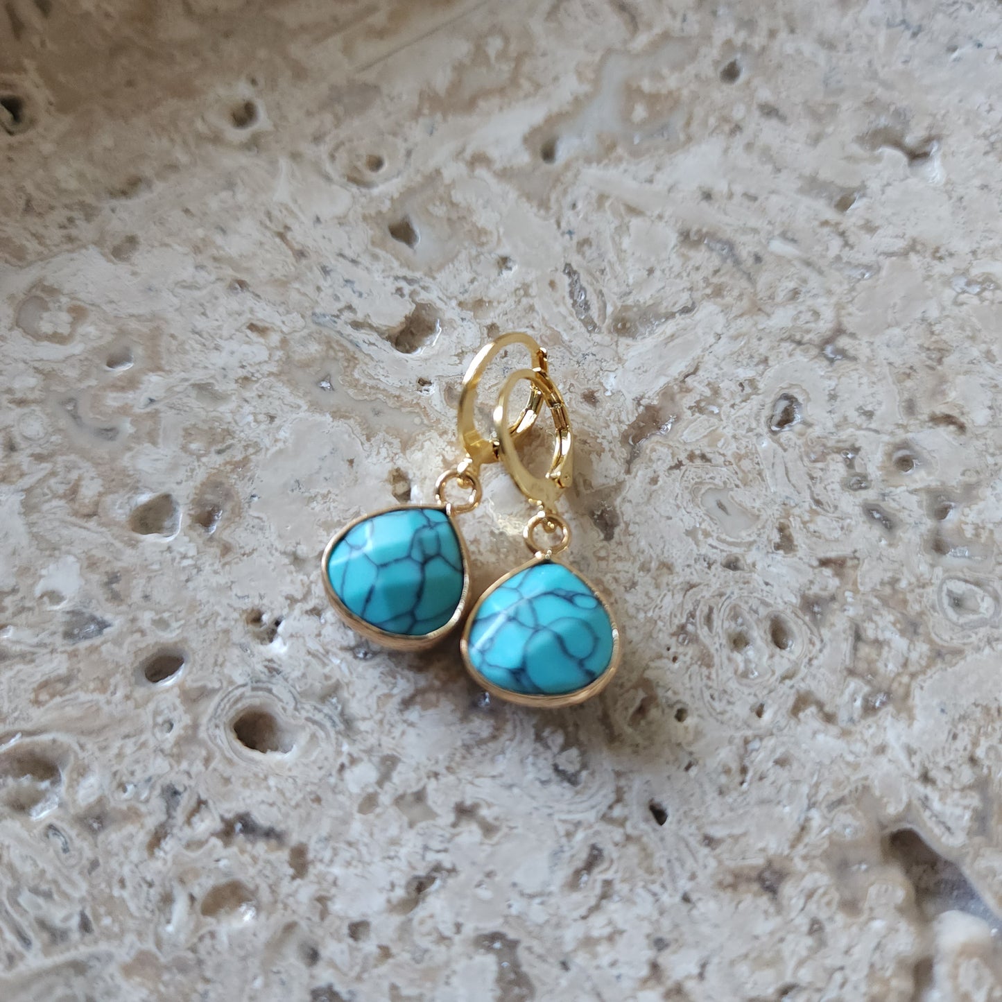 Gemma Viva Teardrop earrings Gemstone Earrings