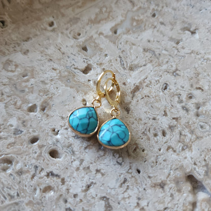 Gemma Viva Teardrop earrings Gemstone Earrings
