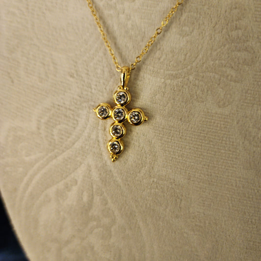 Celestial Grace Cross Necklace
