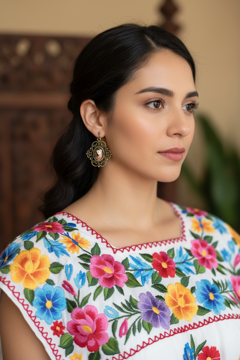 Sub Pallio Eius

Our Lady of Guadalupe earrings.
