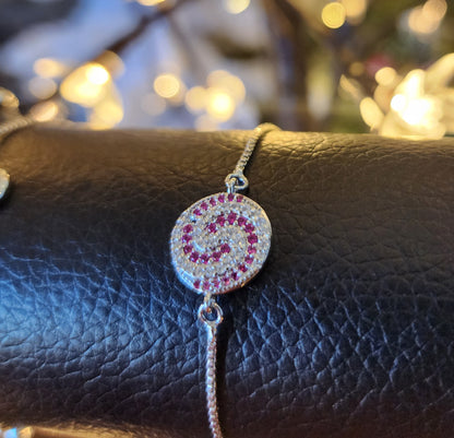 ✨ Slider Bracelet. Pulsera Deslizante “Luz de Platino”