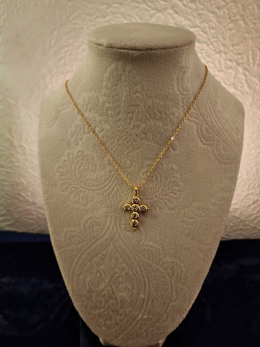Celestial Grace Cross Necklace