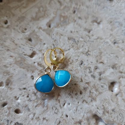 Gemma Viva Teardrop earrings Gemstone Earrings