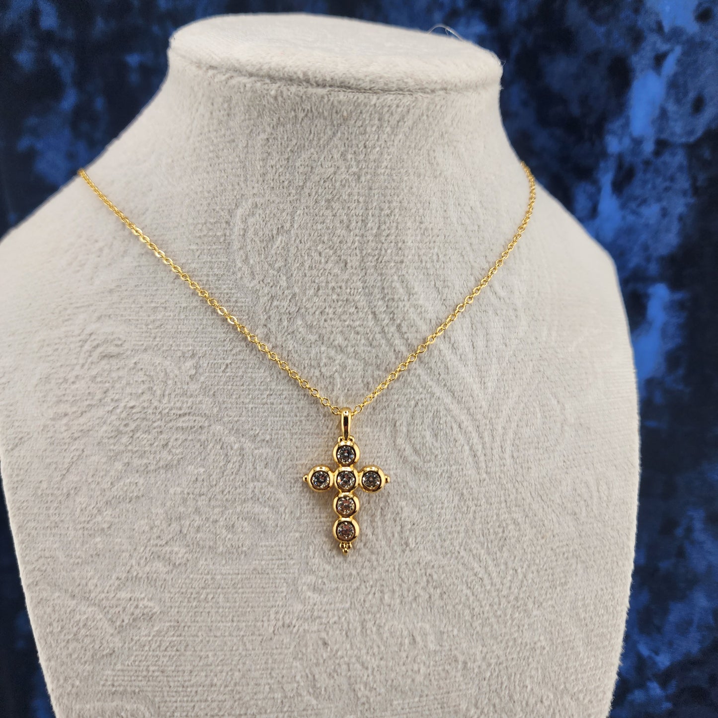 Celestial Grace Cross Necklace