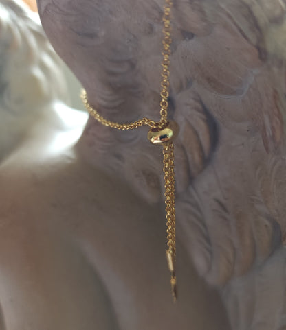 Lumen Crucis – Gold Plated Cross Slider Bracelet