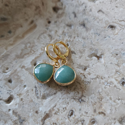 Gemma Viva Teardrop earrings Gemstone Earrings