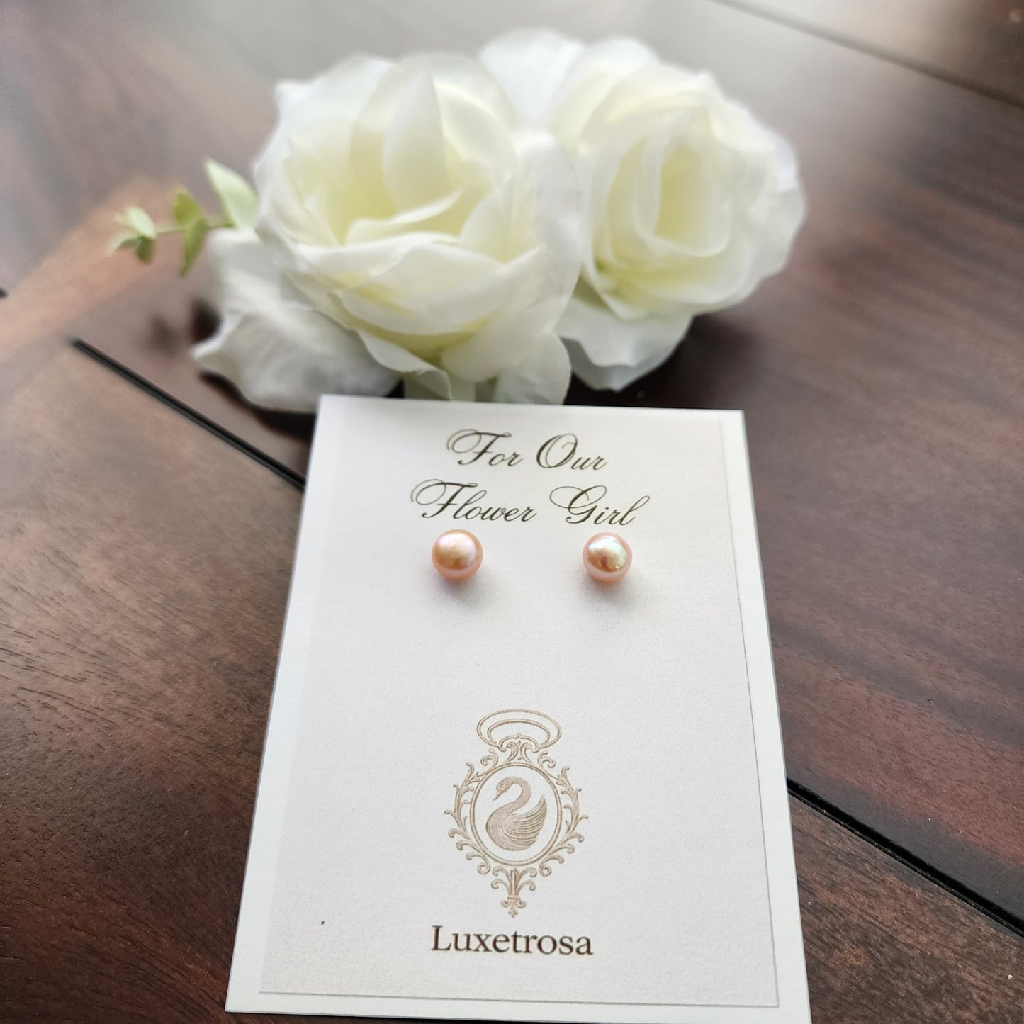 Flower Girl · Freshwater Pearl Studs - Blush

Maison Luxetrosa