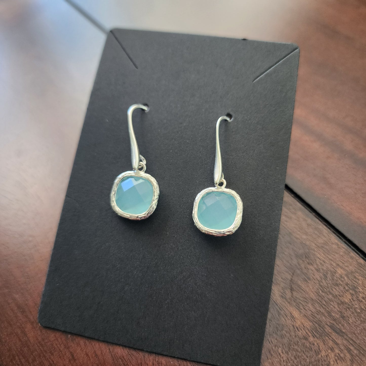Soft Blue Drop Earrings