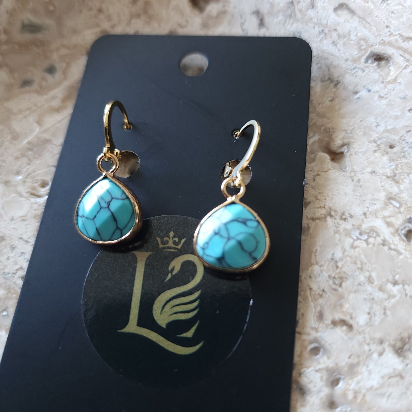 Gemma Viva Teardrop earrings Gemstone Earrings